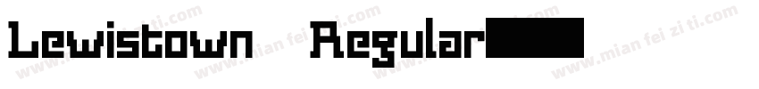 Lewistown Regular字体转换